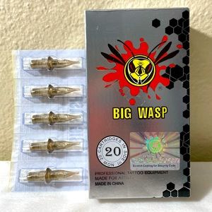 Big Wasp Professional Tattoo Equipment  #10 Bugpin 7RL. 20 PCs.